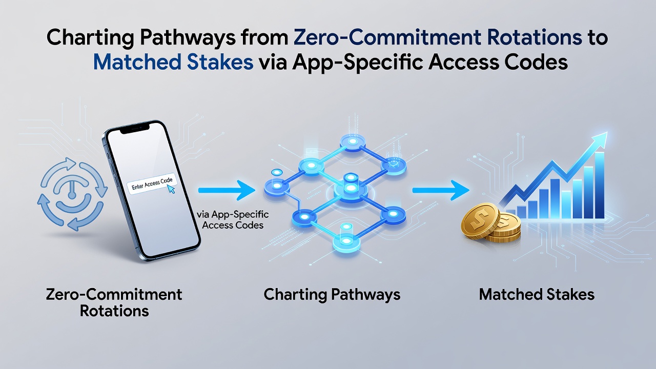 Diagram depicting app code entry flow leading from free spins into matched deposit bonuses within secure licensed environments
