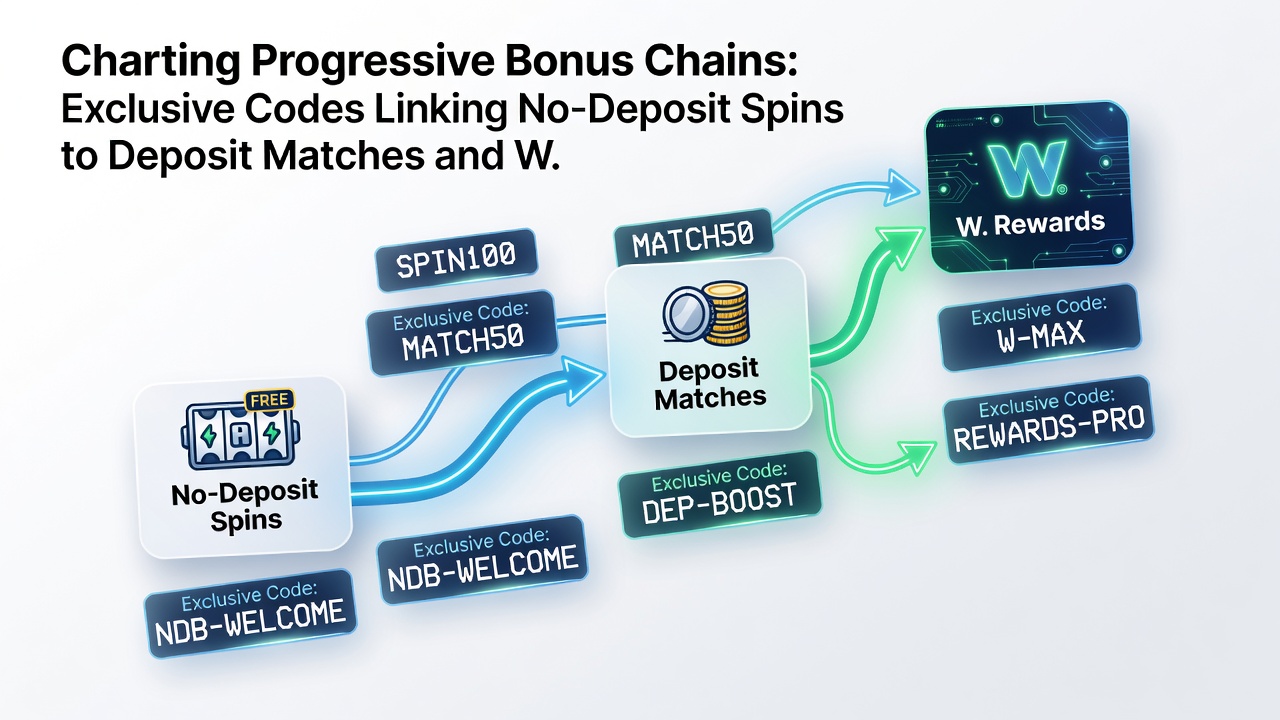 Mobile app interface displaying bonus chain progression and code redemption steps