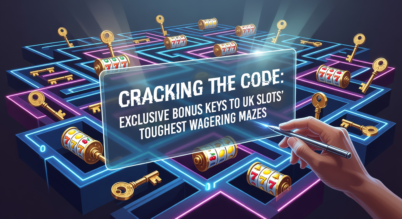 Close-up of a digital vault cracking open to reveal cascading slot wins, bonus keys, and wagering counters ticking downward