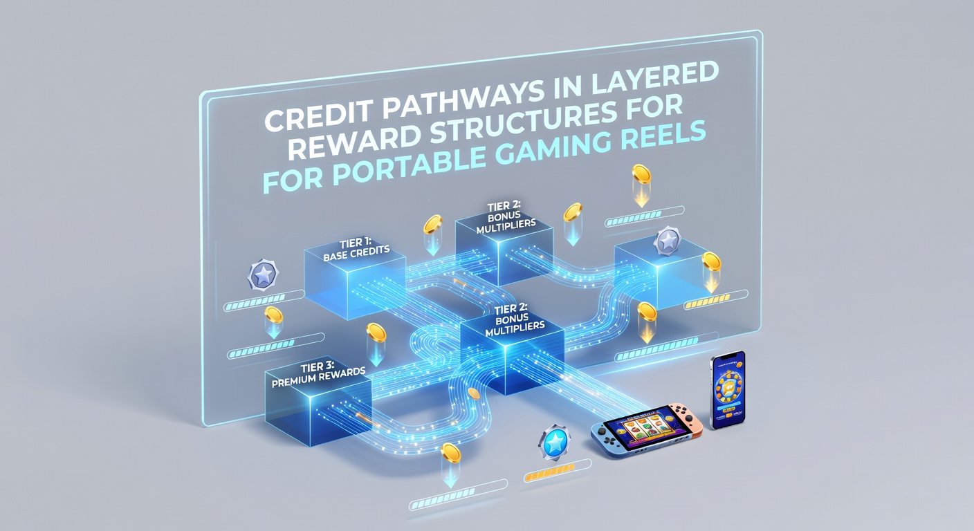 Diagram showing credit flows through multi-tiered bonus layers on mobile slot platforms