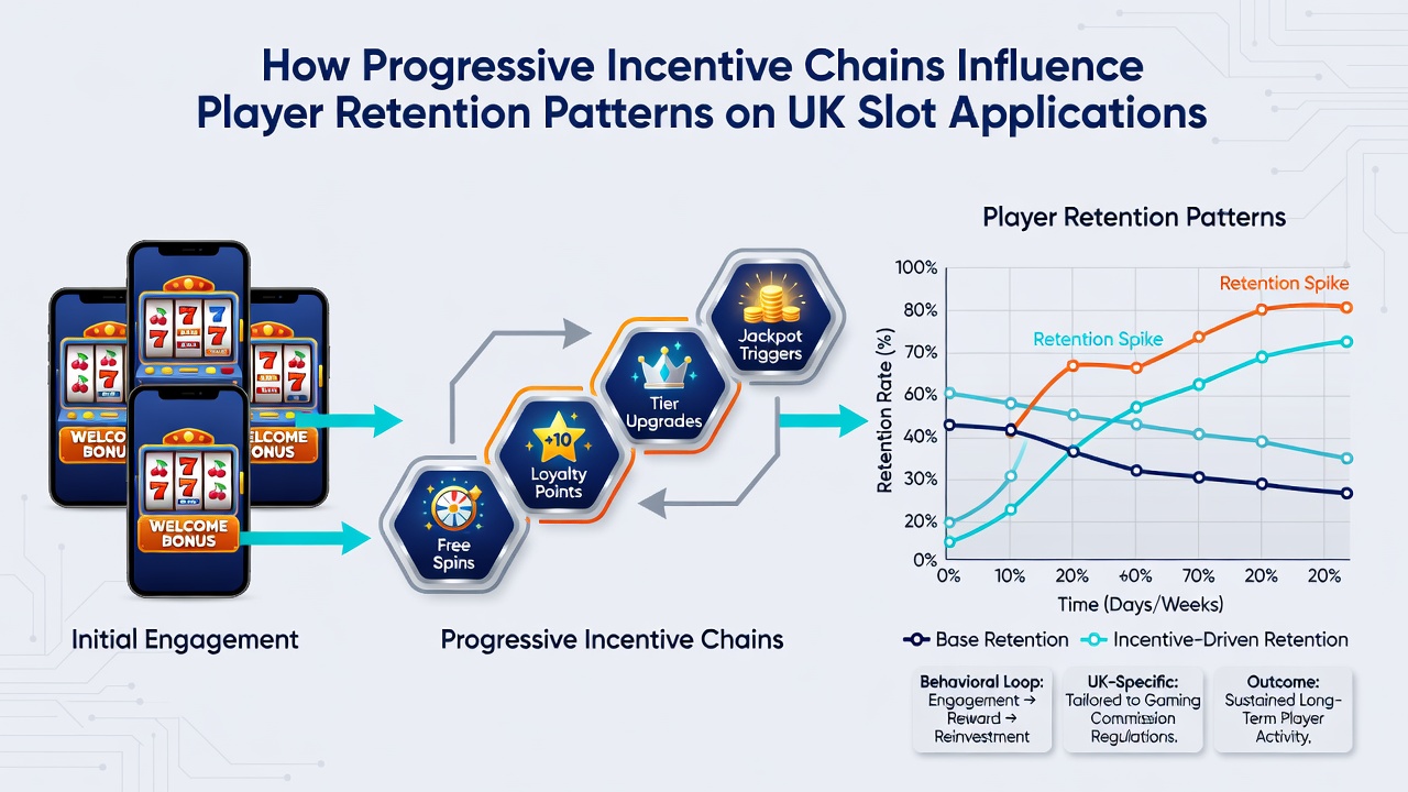Analytics dashboard illustrating retention curves influenced by progressive incentives on slot applications