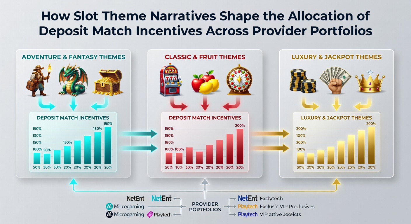 Slot game interfaces displaying various narrative themes including ancient myths and modern adventures with overlaid bonus indicators