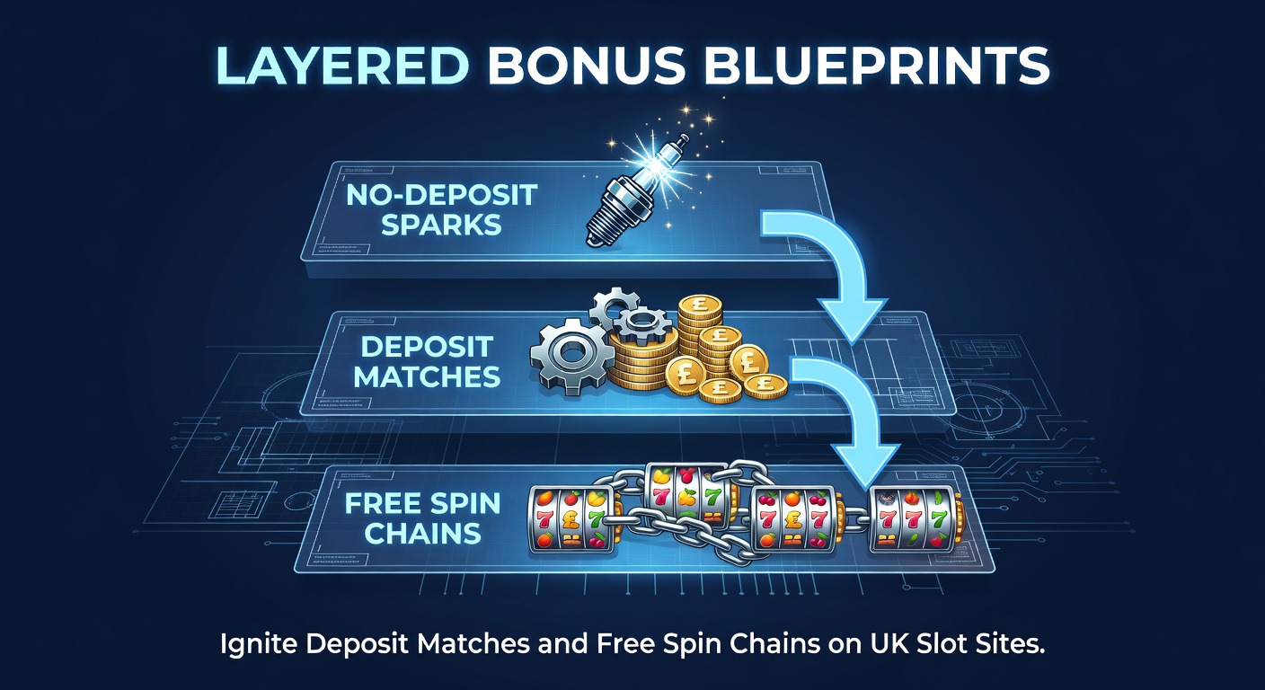 Vibrant slot machine reels exploding with bonus symbols, illustrating chained free spins and deposit match promotions on UK online casino platforms