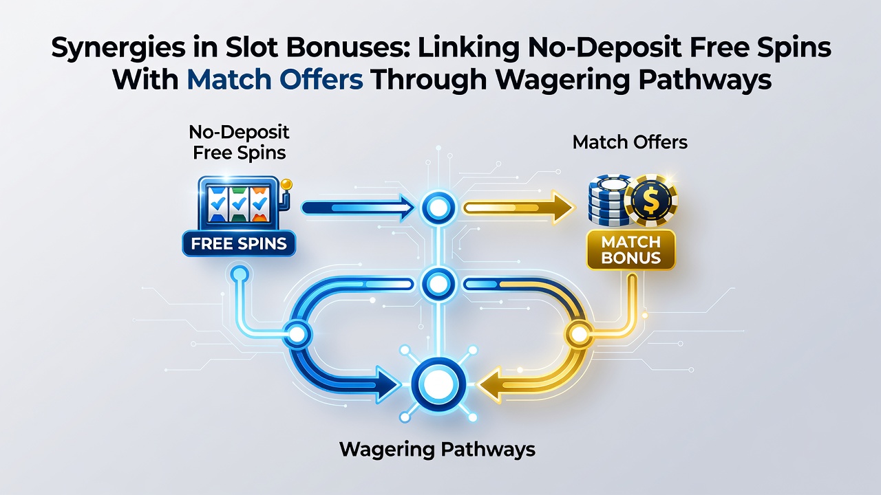Flowchart illustrating wagering requirement pathways between bonus types