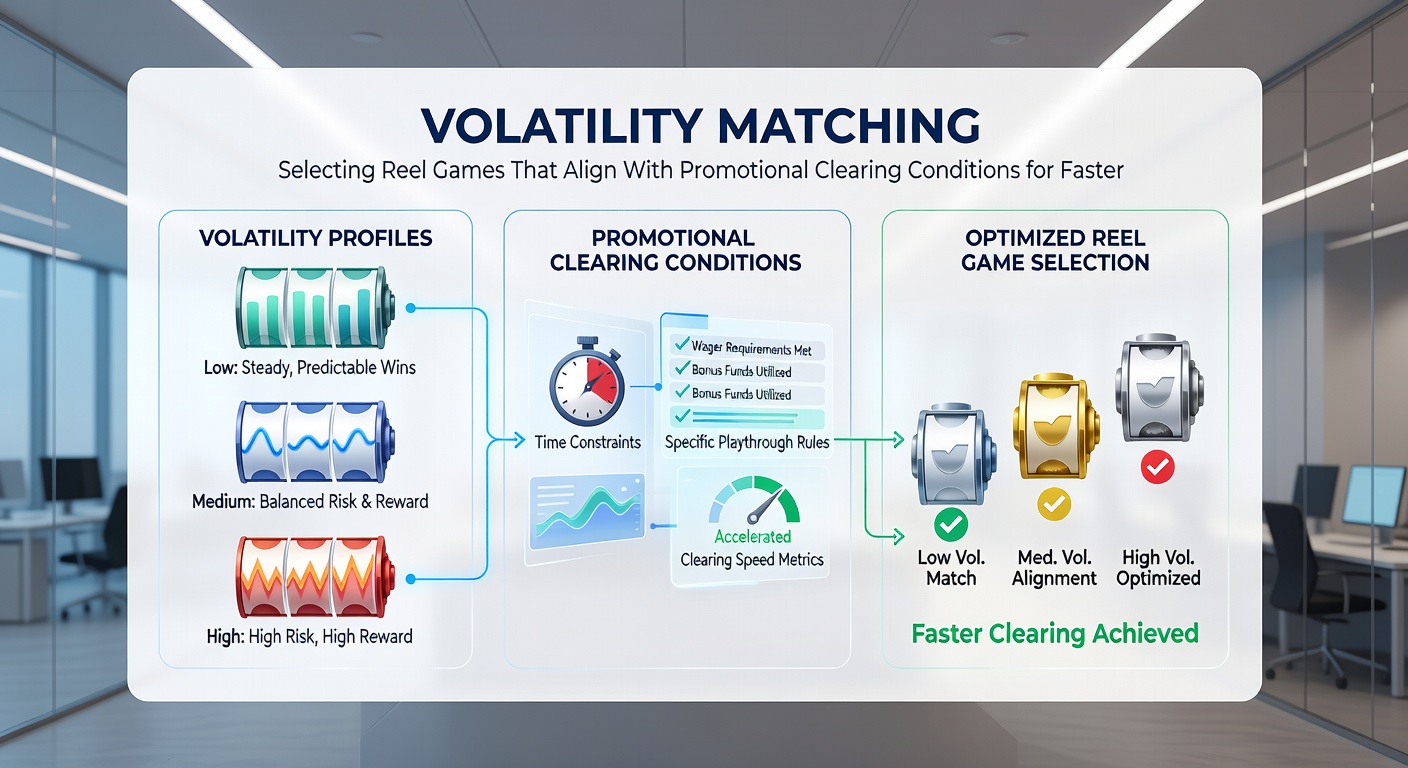 Player interface showing volatility filters applied to promotional slot selections