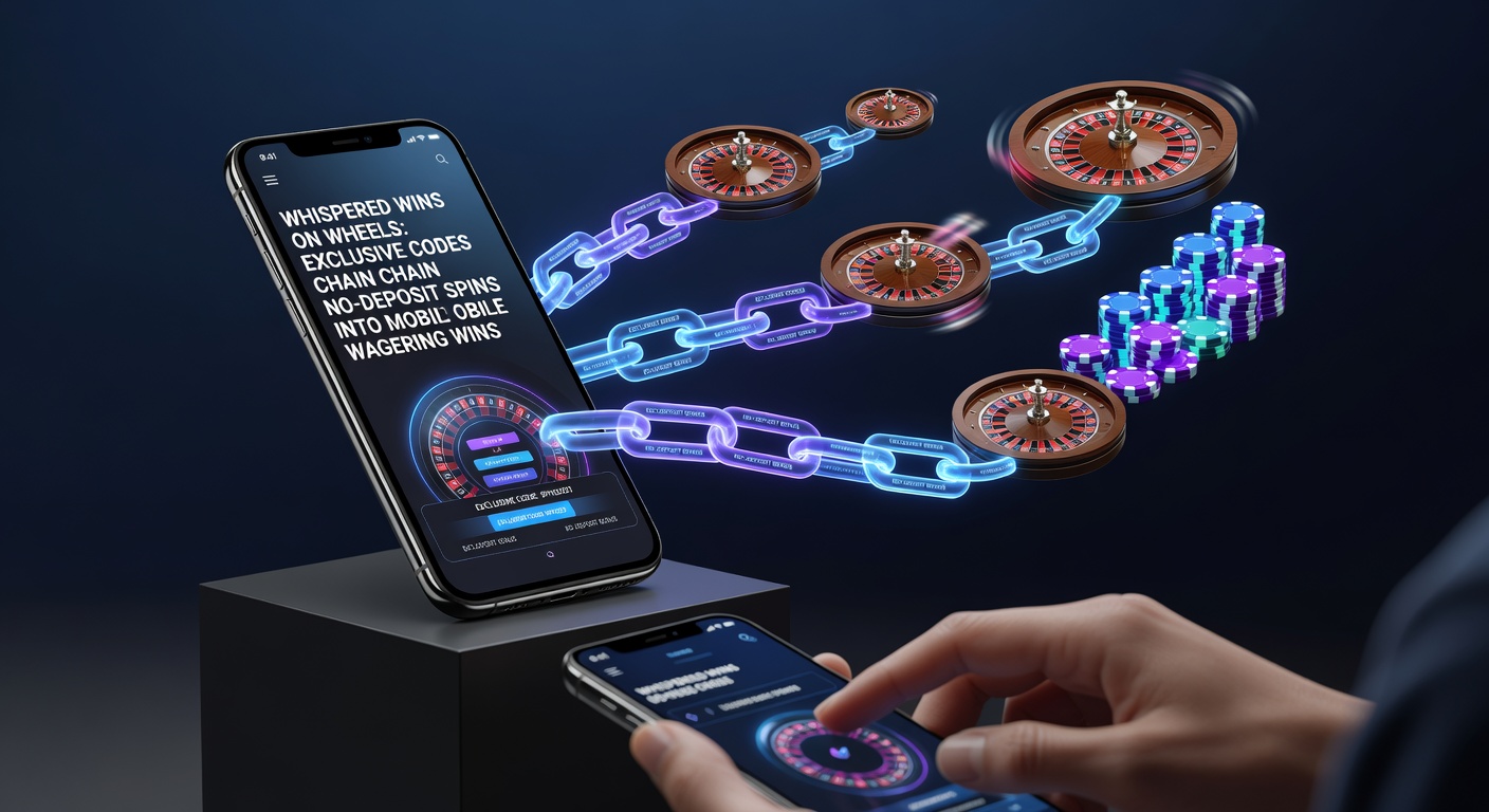 Dynamic mobile screen showing spinning bonus wheels and exclusive promo codes unlocking free spins